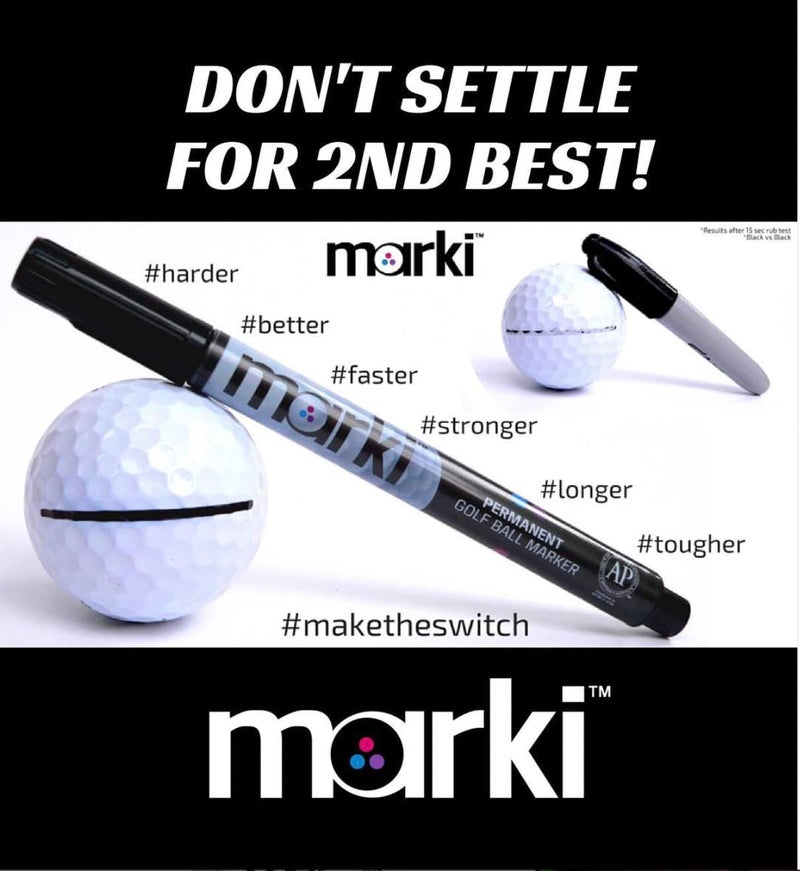 marki Permanent Golf Ball Marker - Designed Specifically for Golfers, 8 Bold Colours Available - Image 2